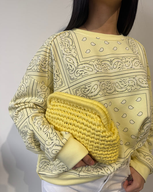 Felpa BANDANA gialla