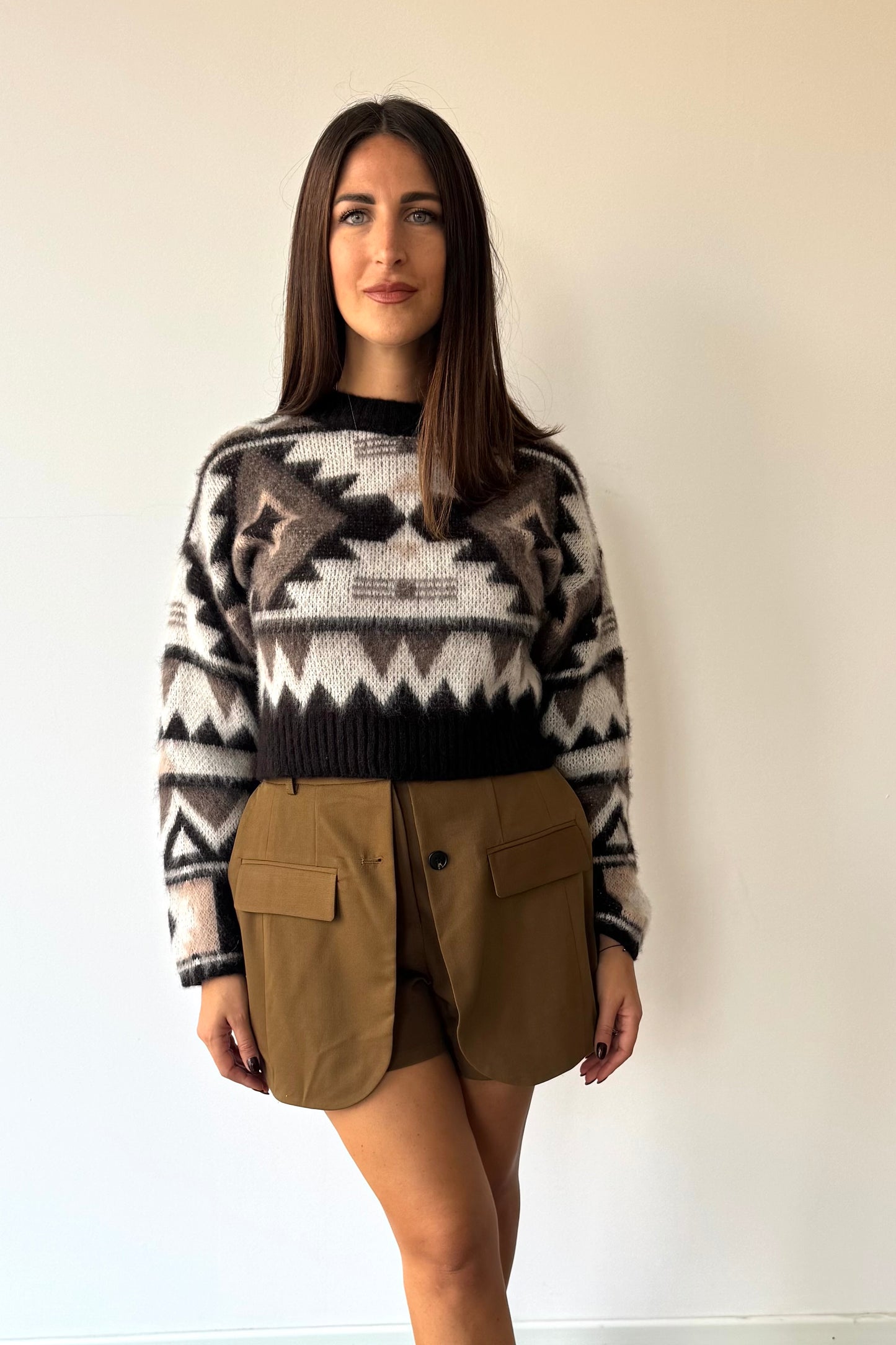 Maglioncino crop indian