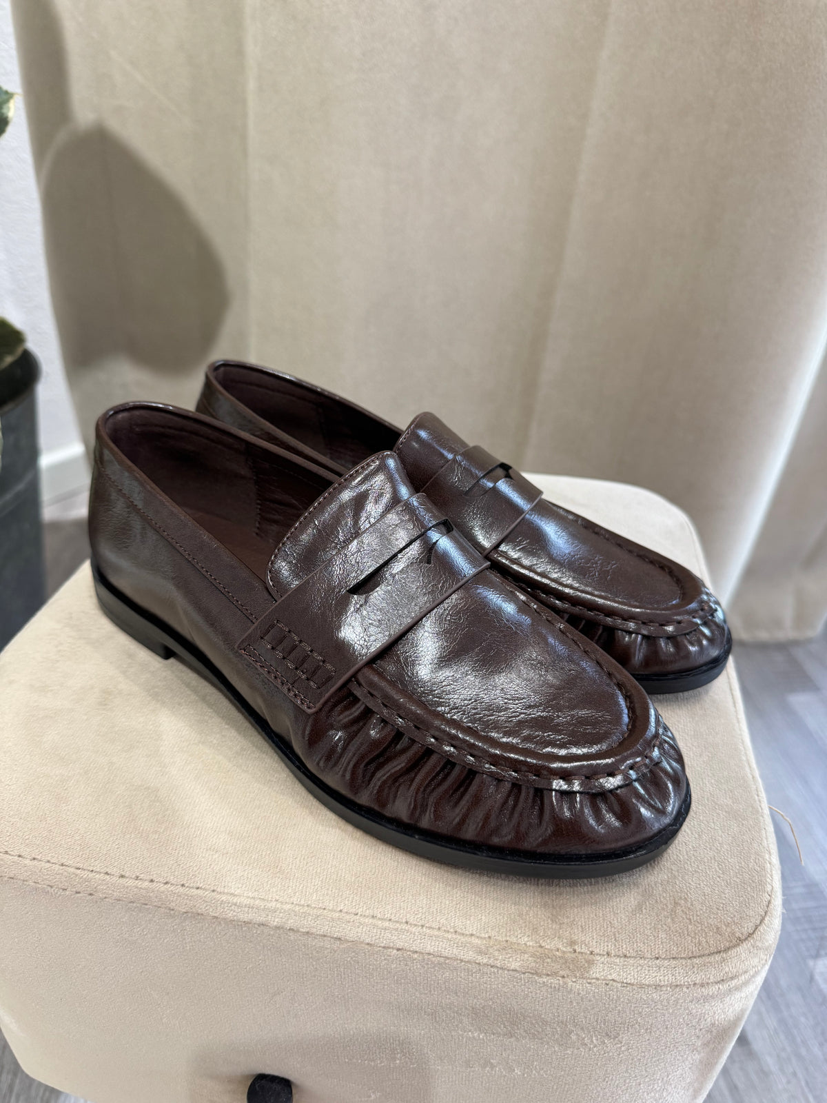 MOCASSINO LOREN MARRONE LUCIDO