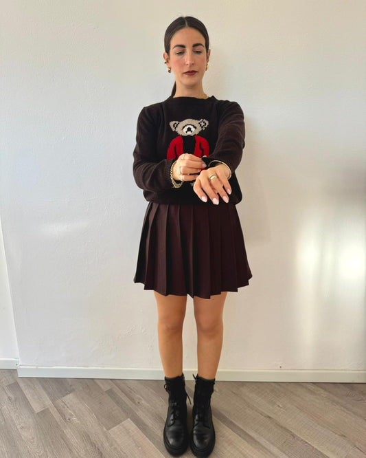 Maglioncino Bears Marrone