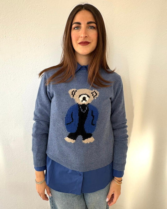 Maglioncino Bears Azzurro