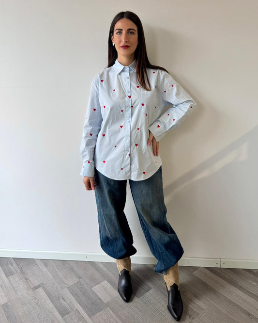 Camicia Cuoriciosa Azzurra