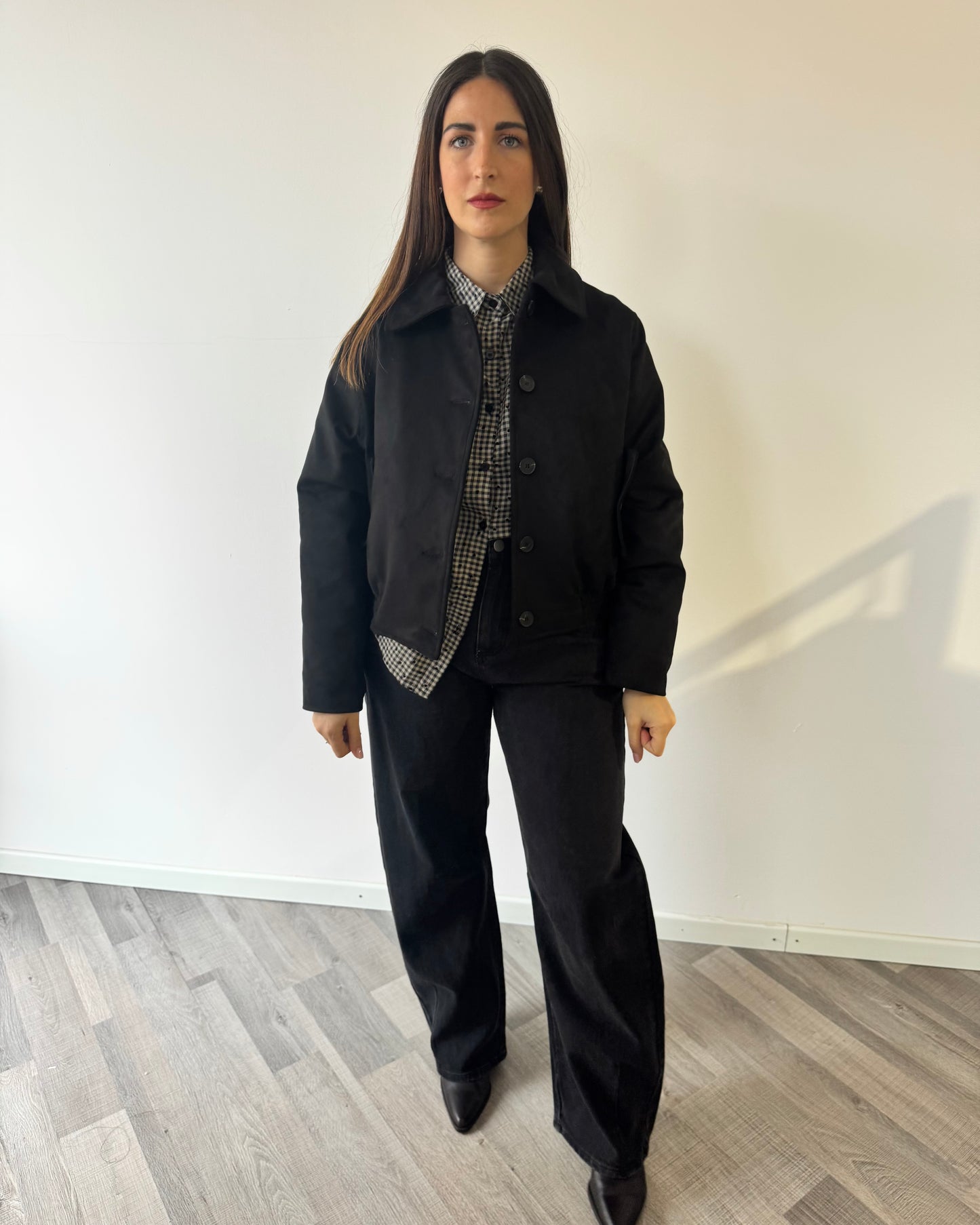 Bomber camoscio black