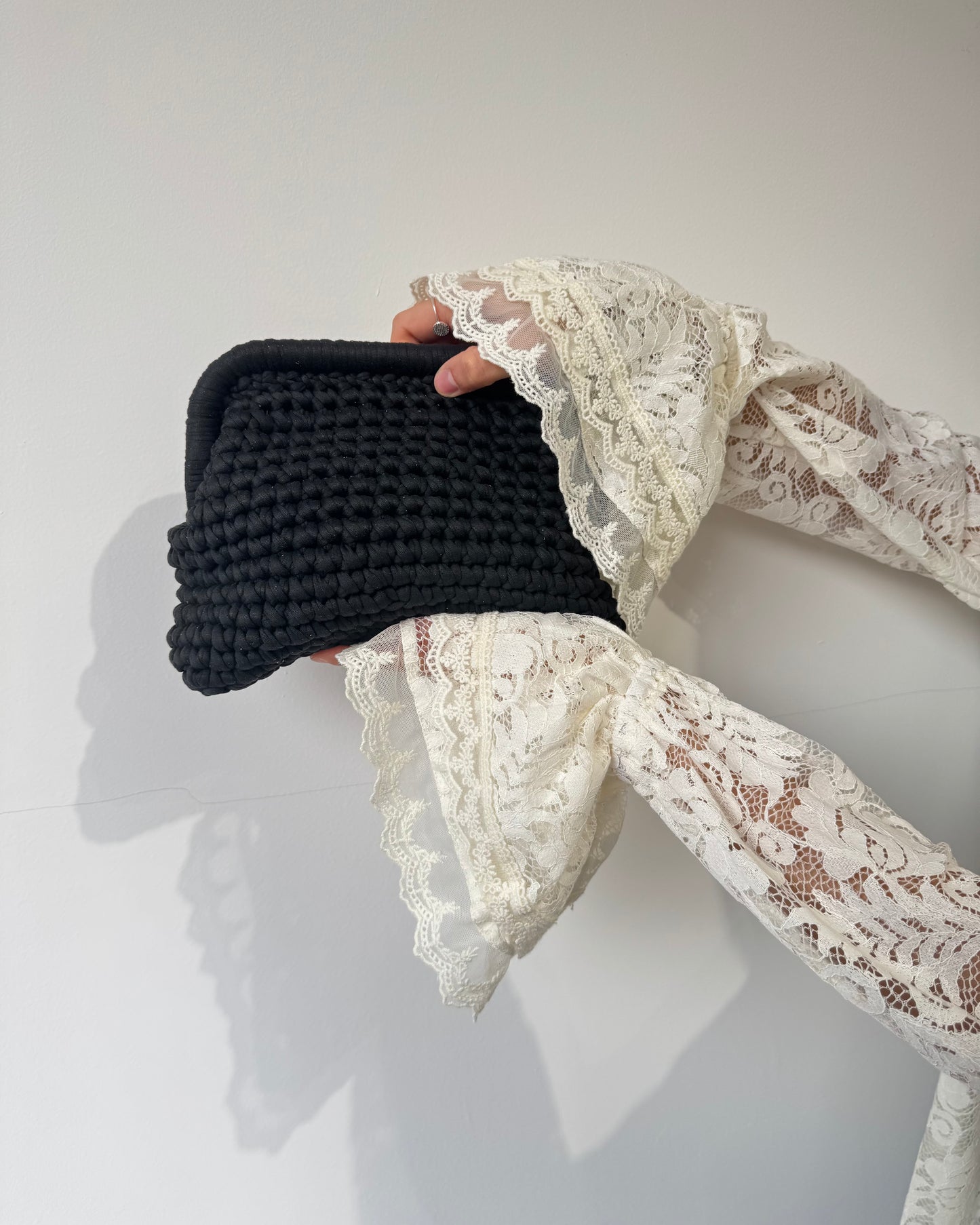 Cluctch GOMITOLO nera