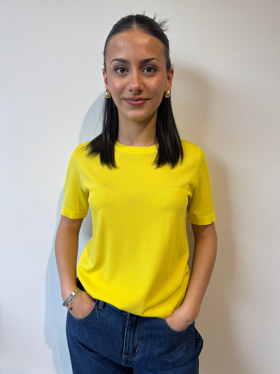 T-shirt viscosa yellow
