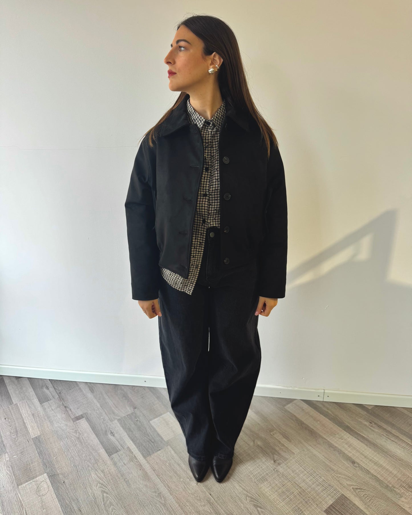 Bomber camoscio black