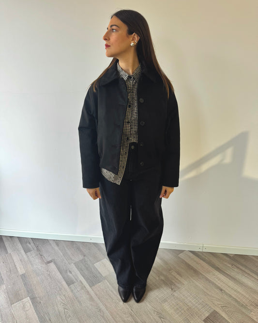 Bomber camoscio black