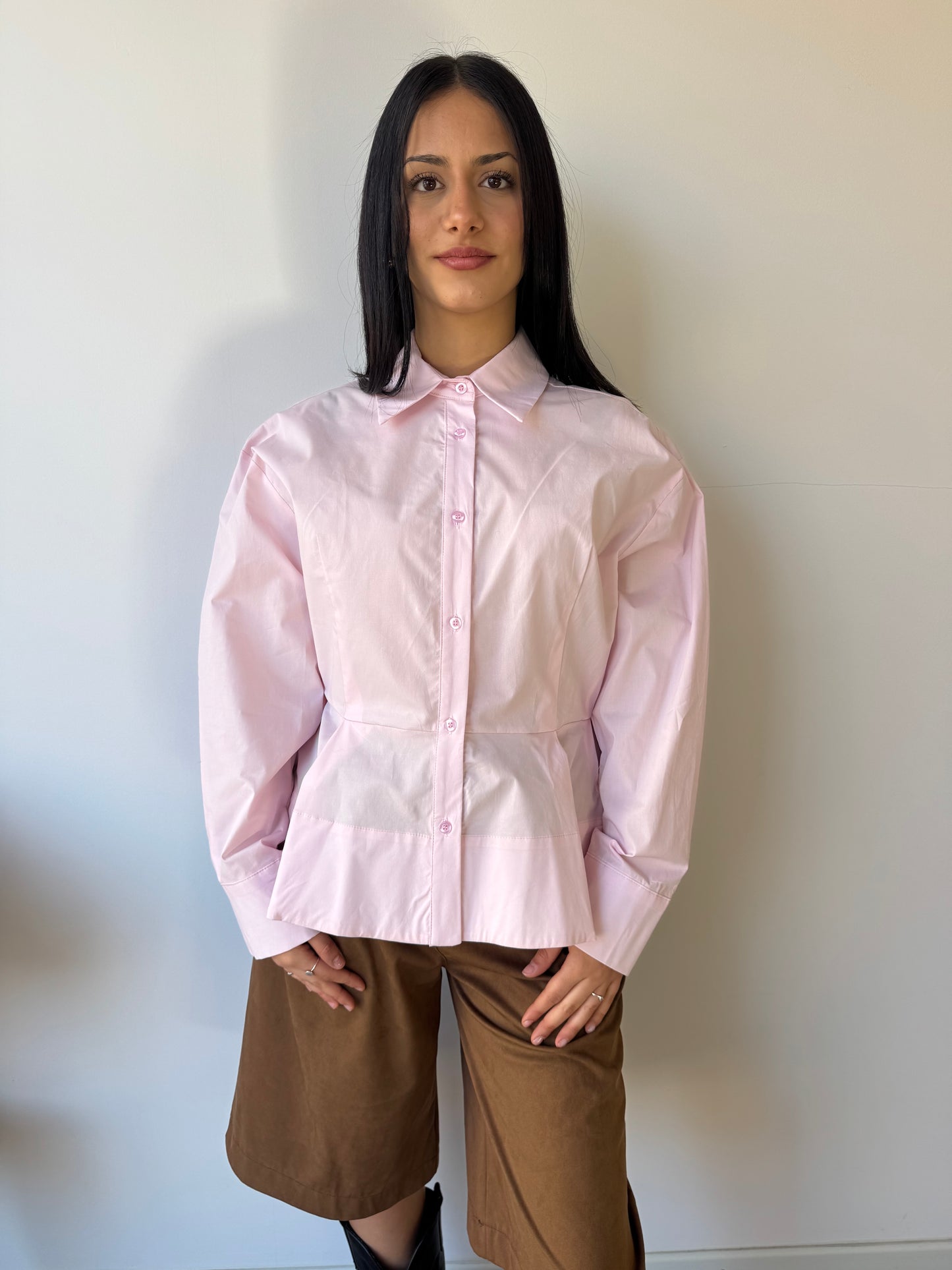 Camicia “bonton” rosa