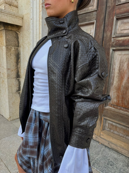 BOMBER ECOPELLE GINEVRA MARRONE