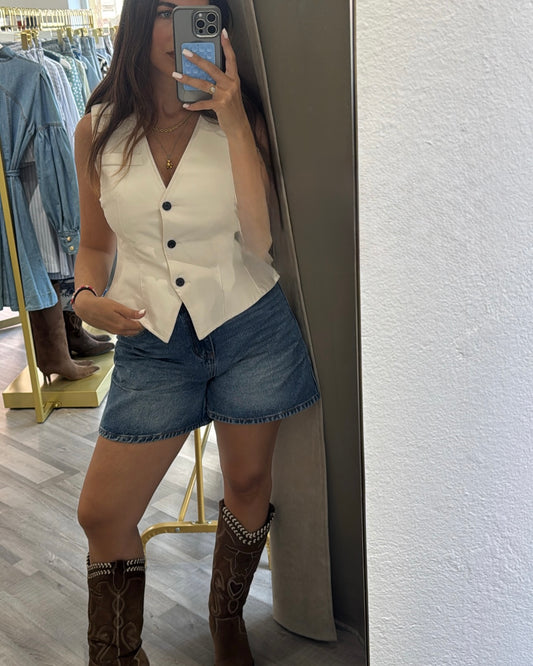 Pantaloncino in jeans
