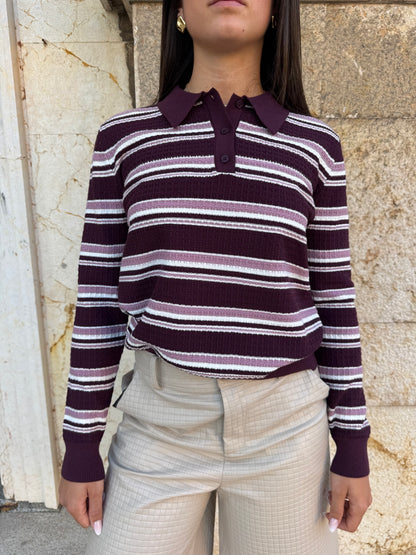 MAGLIA POLLY BORDEAUX