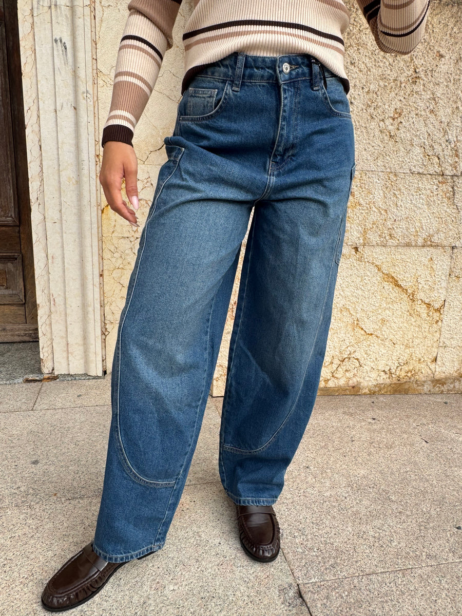 JEANS SIBILLA CON TASCHE LATERALI