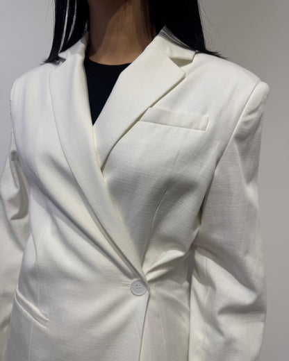 Blazer white 100% cotton