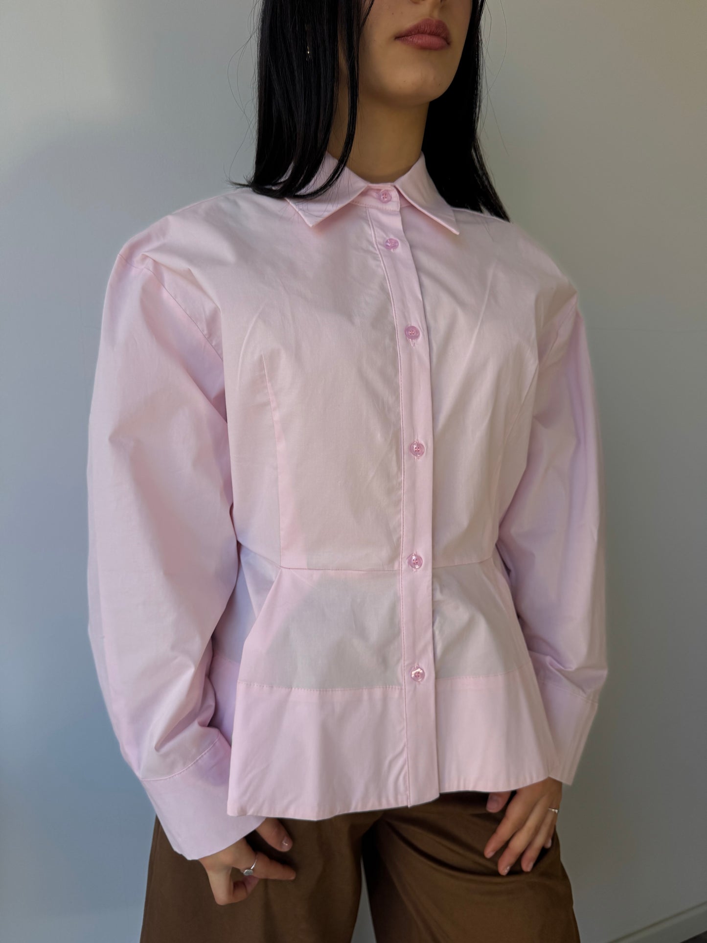 Camicia “bonton” rosa