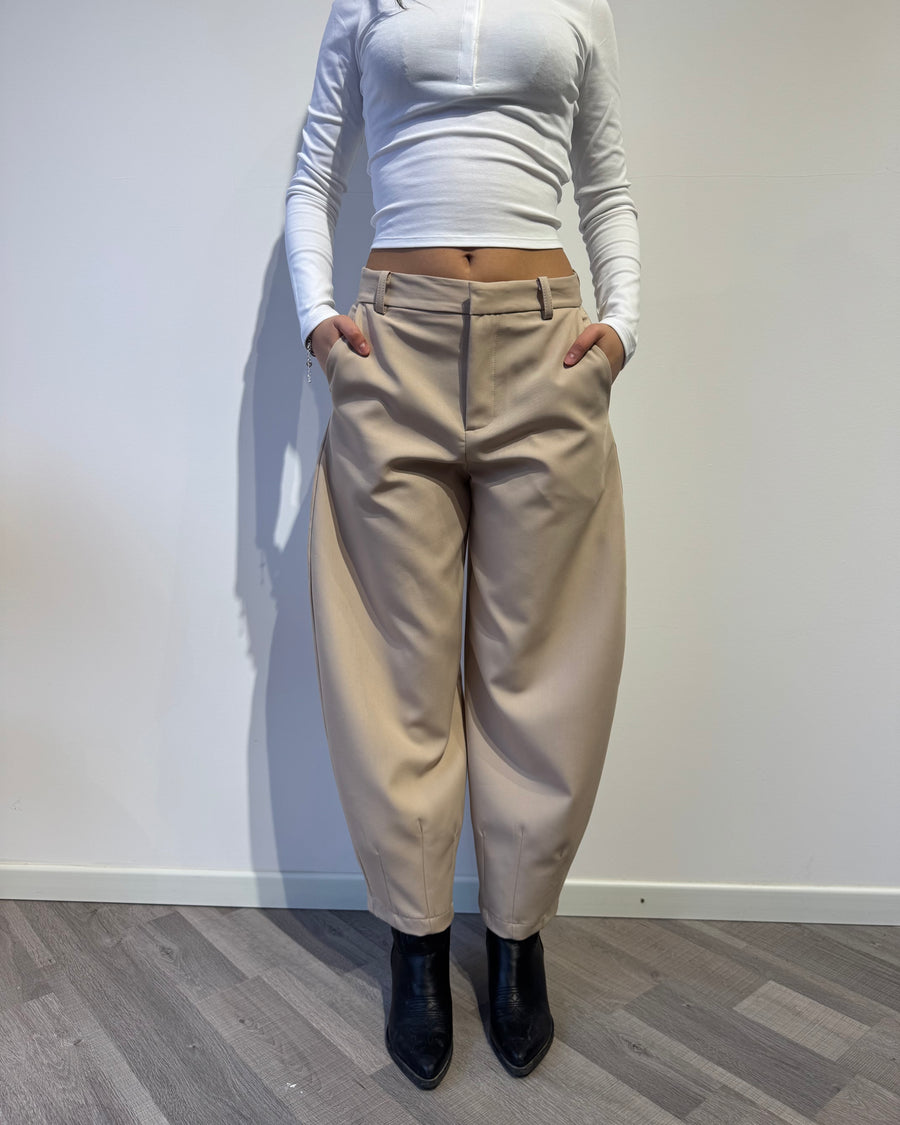 PANTALONI ELEGANT BALOON BEIGE