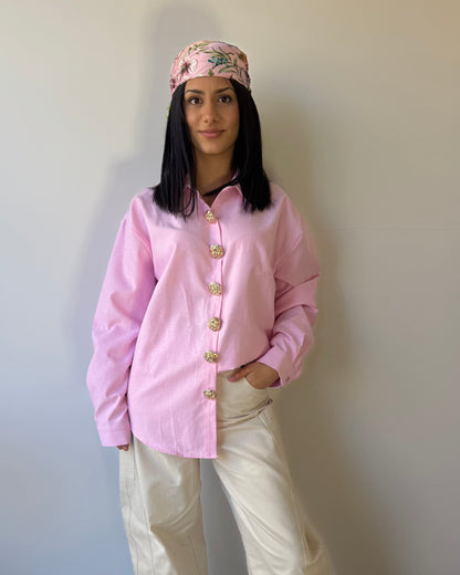 Camicia Lux botton rosa