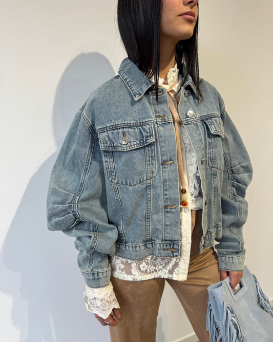 Bomber in denim
