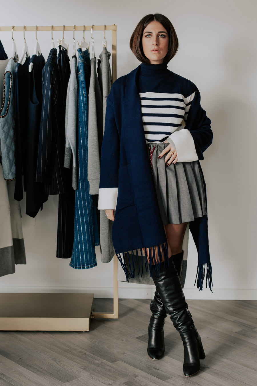 CAPPOTTO IN LANA BICOLOR