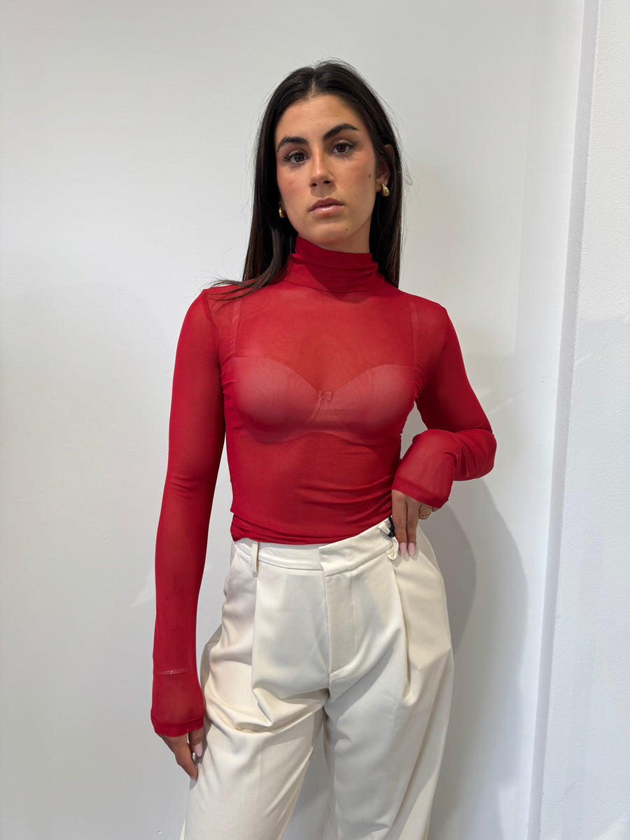 MAGLIA VELATA NEW YEAR  ROSSA