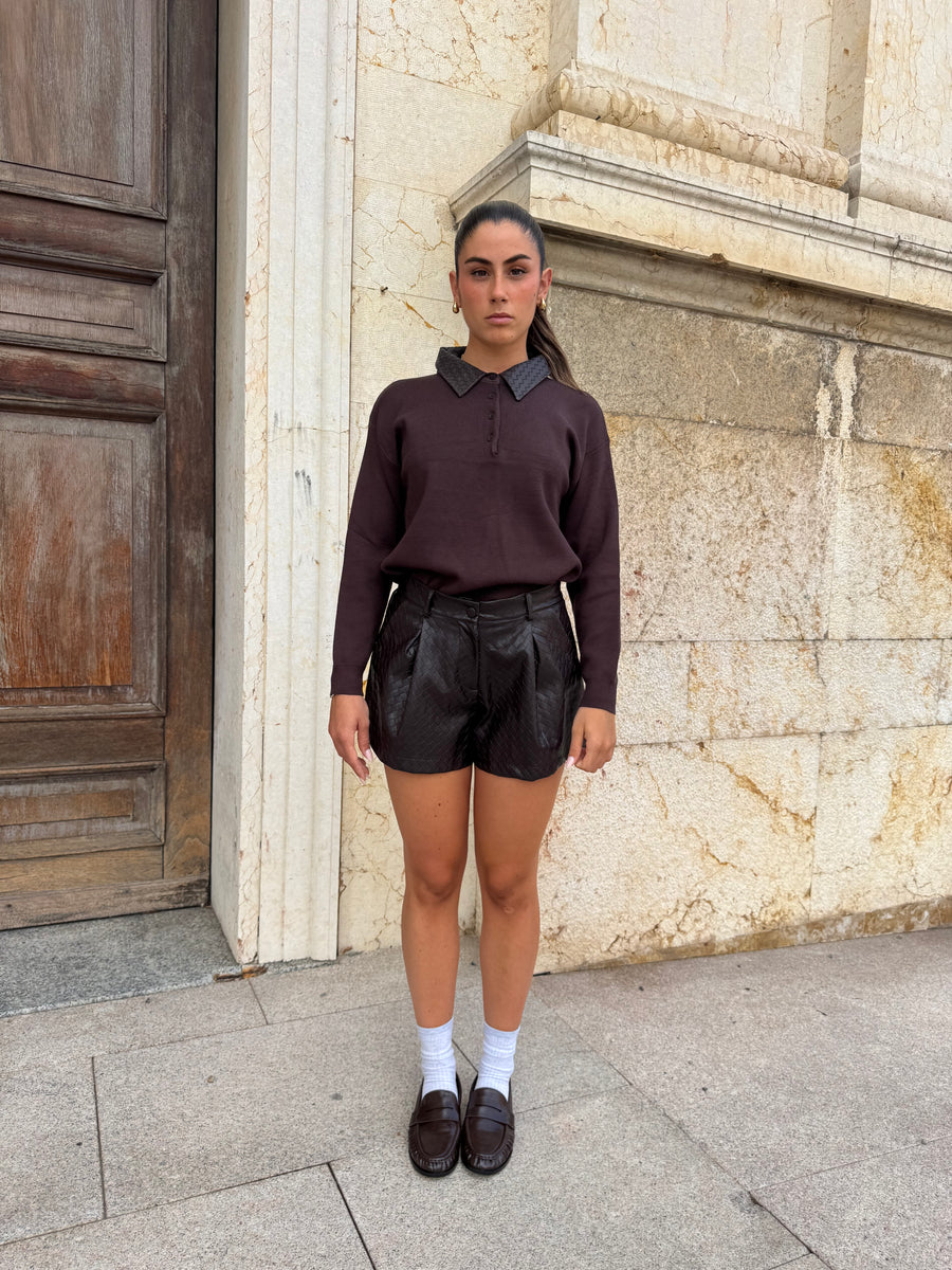 PANTALONCINI ECOPELLE BOTTEGA