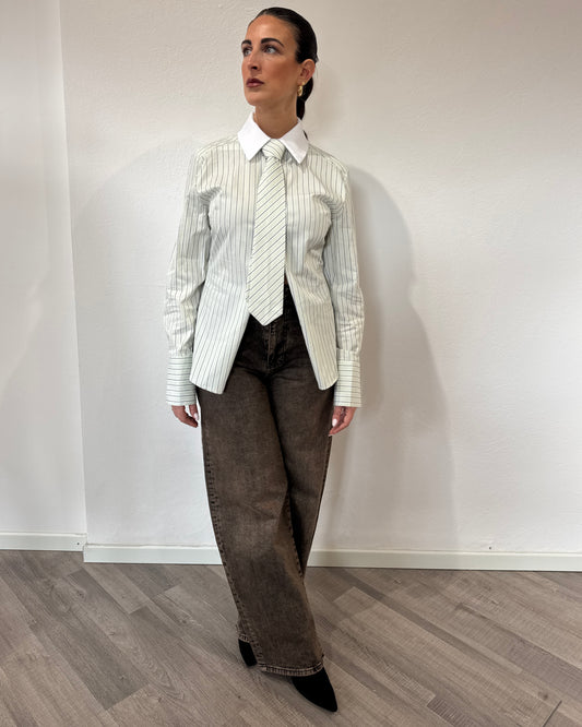 Jeans WideLeg marrone