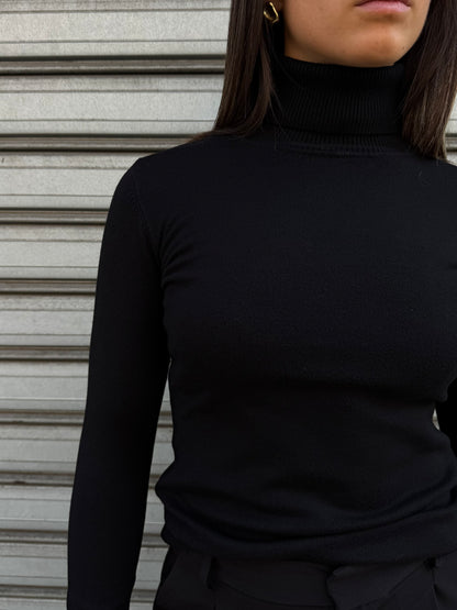 LUPETTO NERO IN LANA