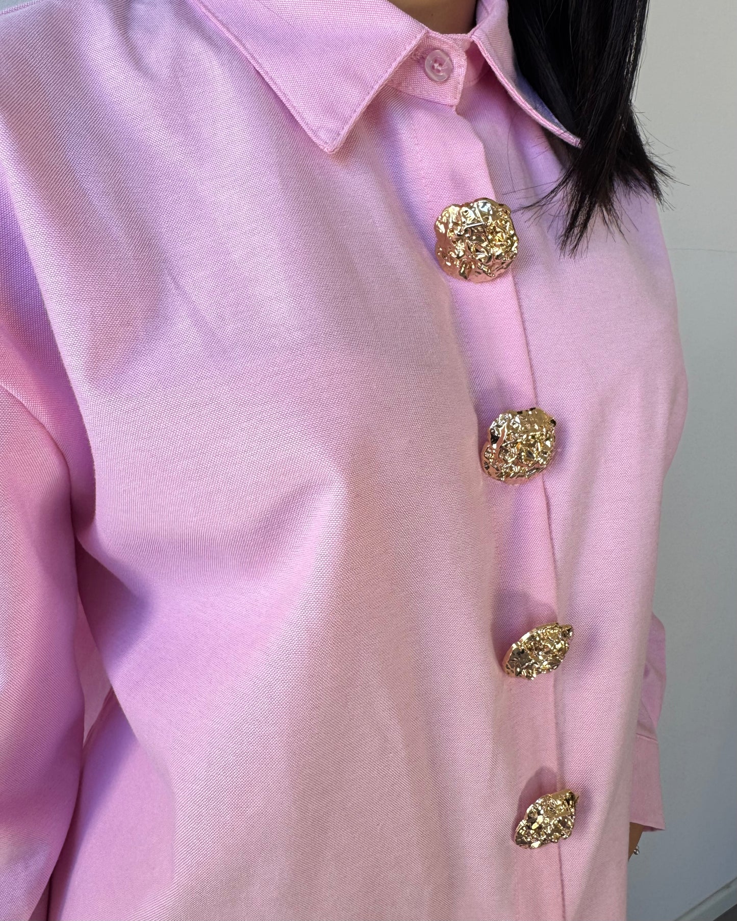 Camicia Lux botton rosa