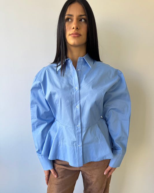 Camicia “bonton” azzurra