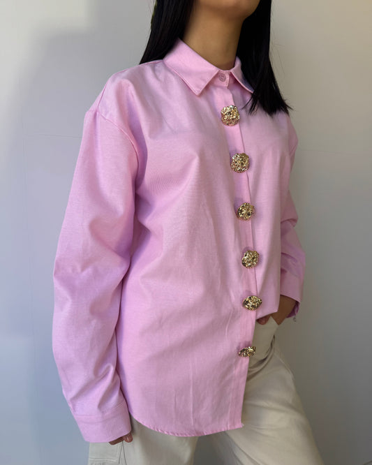 Camicia Lux botton rosa