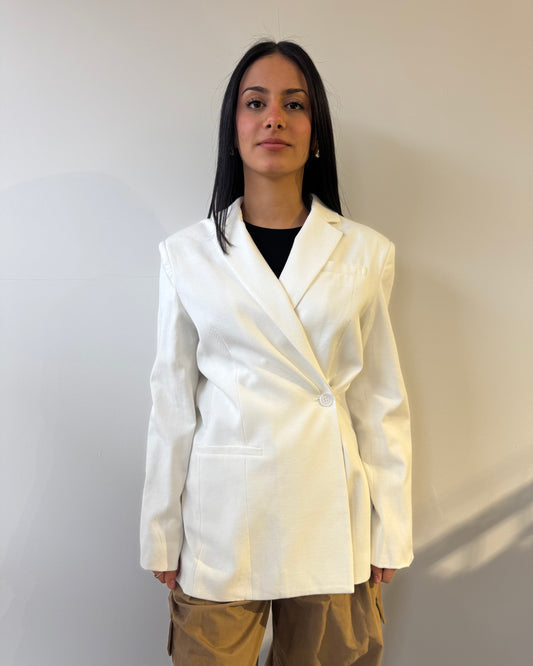 Blazer white 100% cotton
