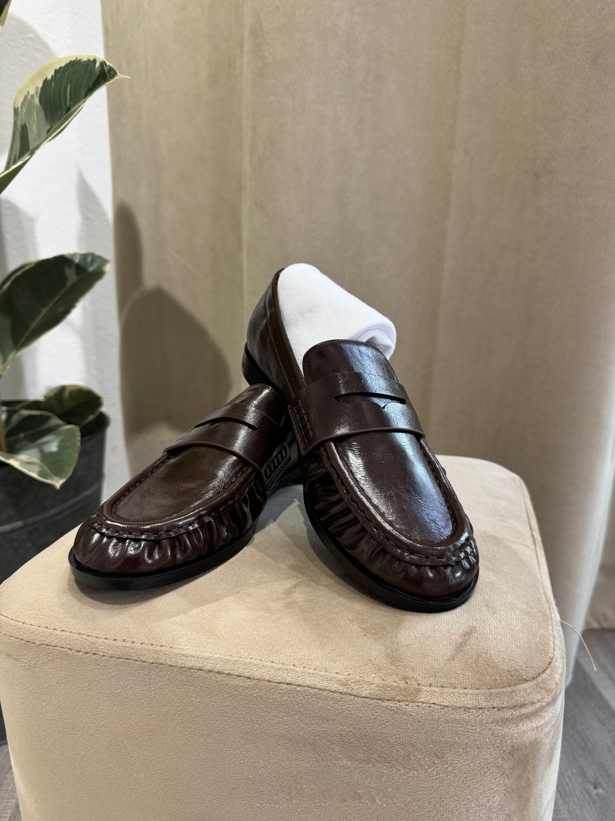 MOCASSINO LOREN MARRONE LUCIDO
