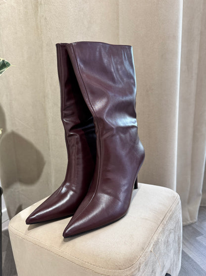 STIVALI PENELOPE IN ECOPELLE BORDEAUX