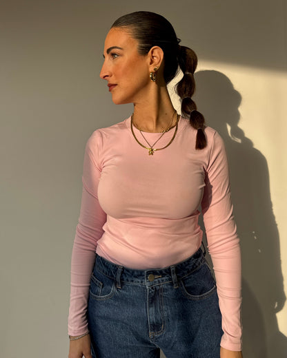 Tee cotone rosa
