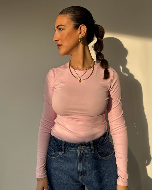 Tee cotone rosa