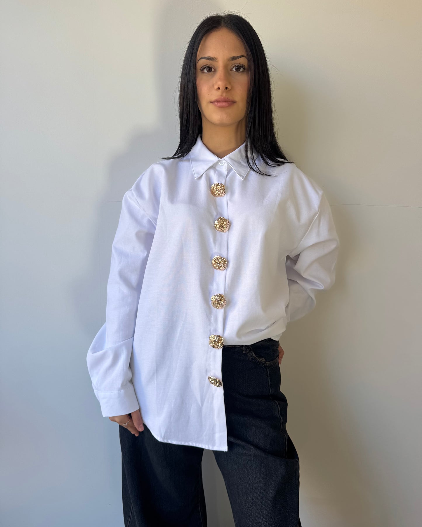 Camicia Lux botton bianca