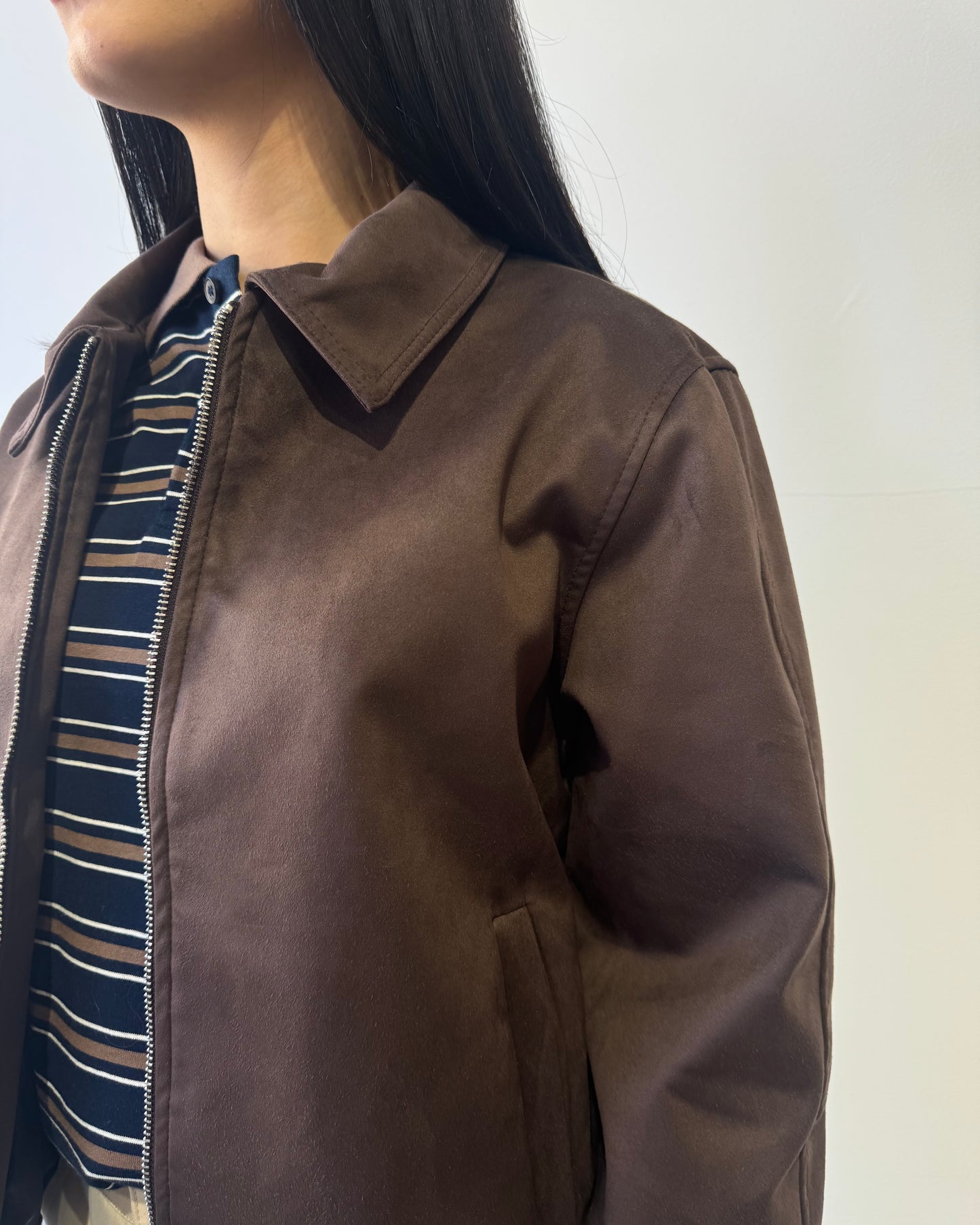 Jacket camoscio moro