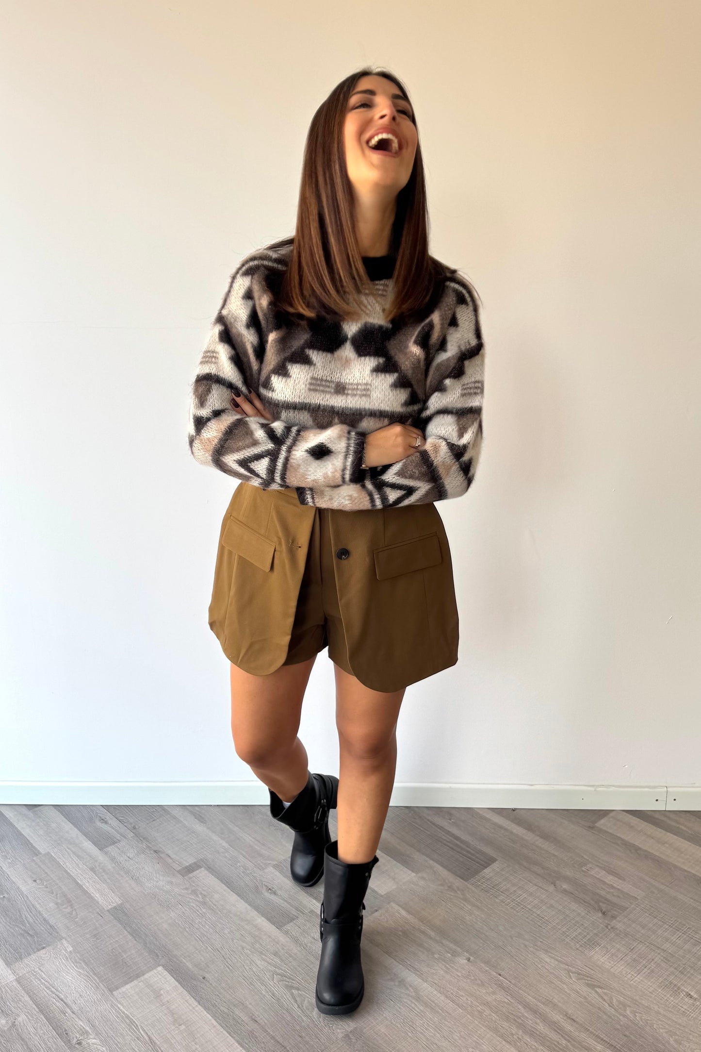 Maglioncino crop indian