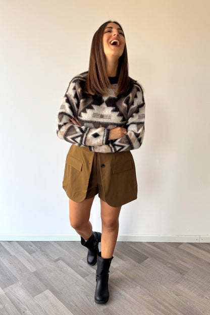 Maglioncino crop indian