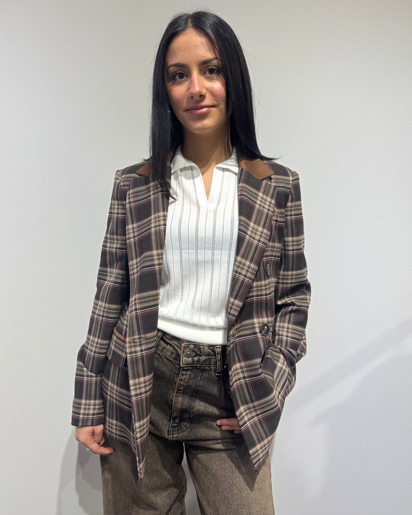 Polo viscosa bianca