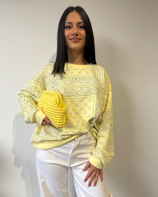 Felpa BANDANA gialla