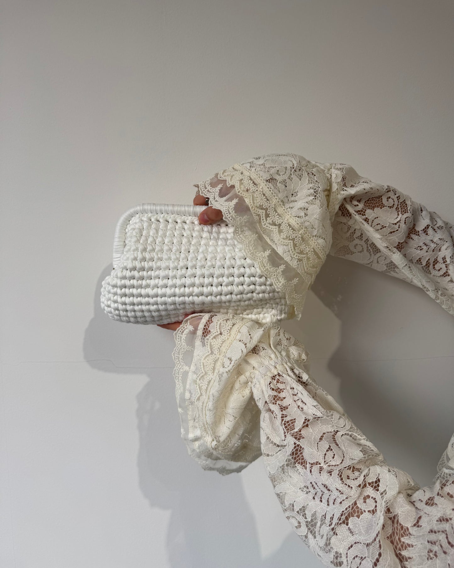 Cluctch GOMITOLO bianca