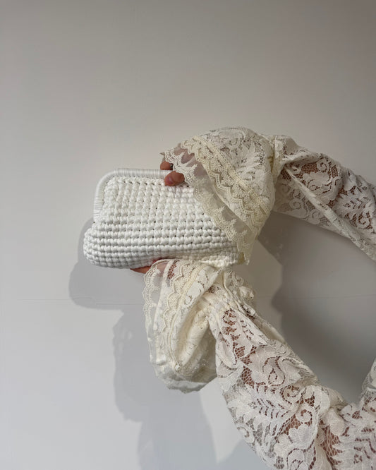 Cluctch GOMITOLO bianca