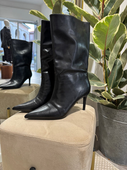 STIVALI PENELOPE IN ECOPELLE NERO