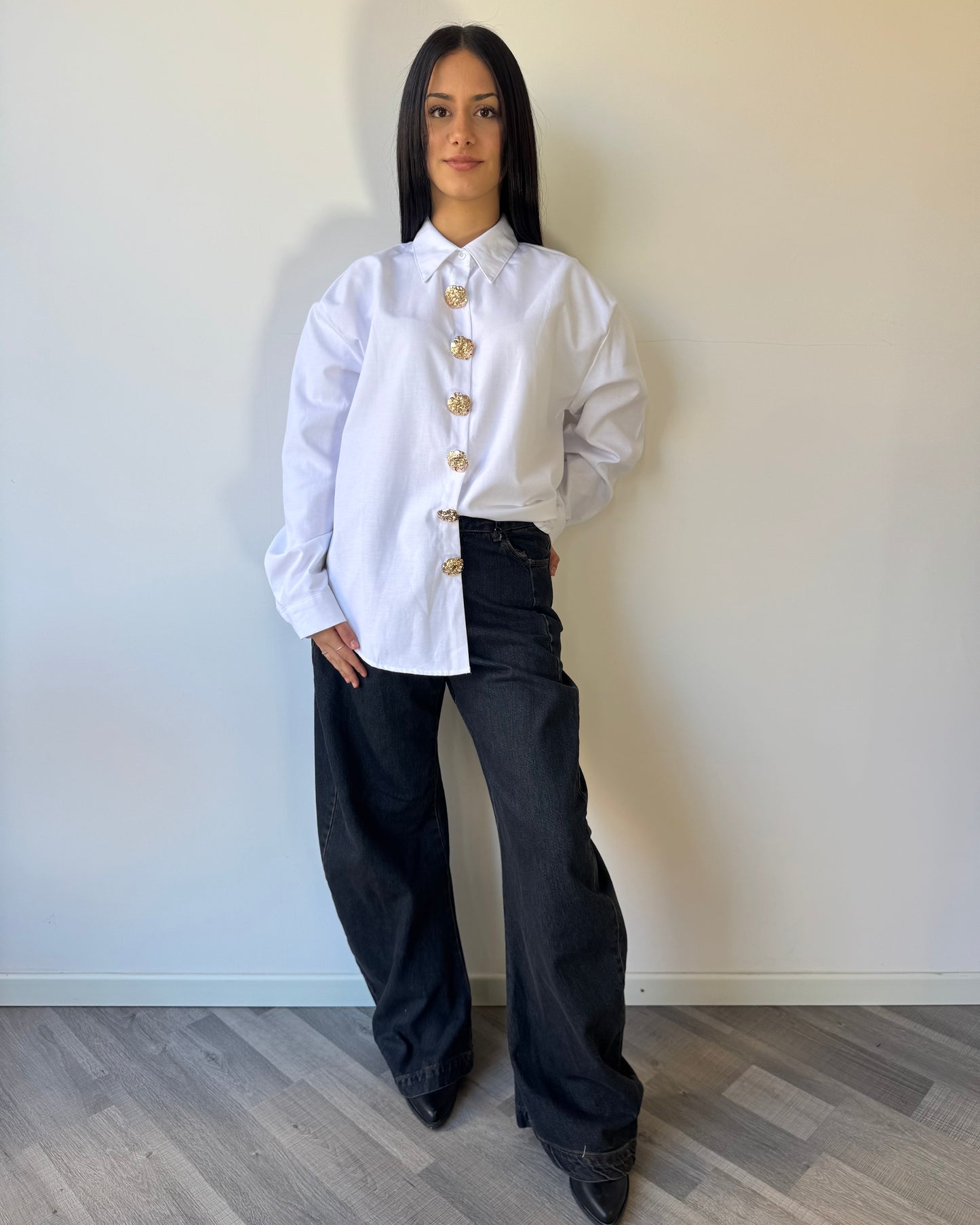 Camicia Lux botton bianca