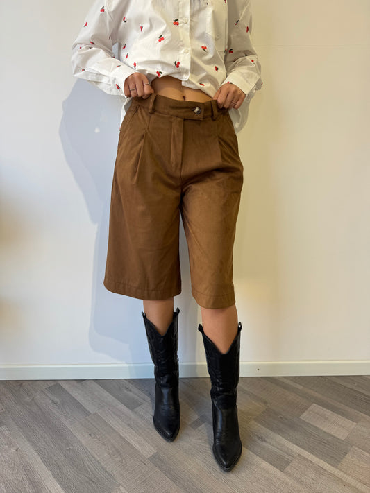 Bermuda Largo Scamosciato