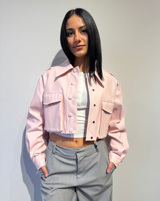 Jacket crop VERNIC beige