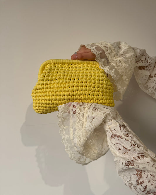 Cluctch GOMITOLO gialla