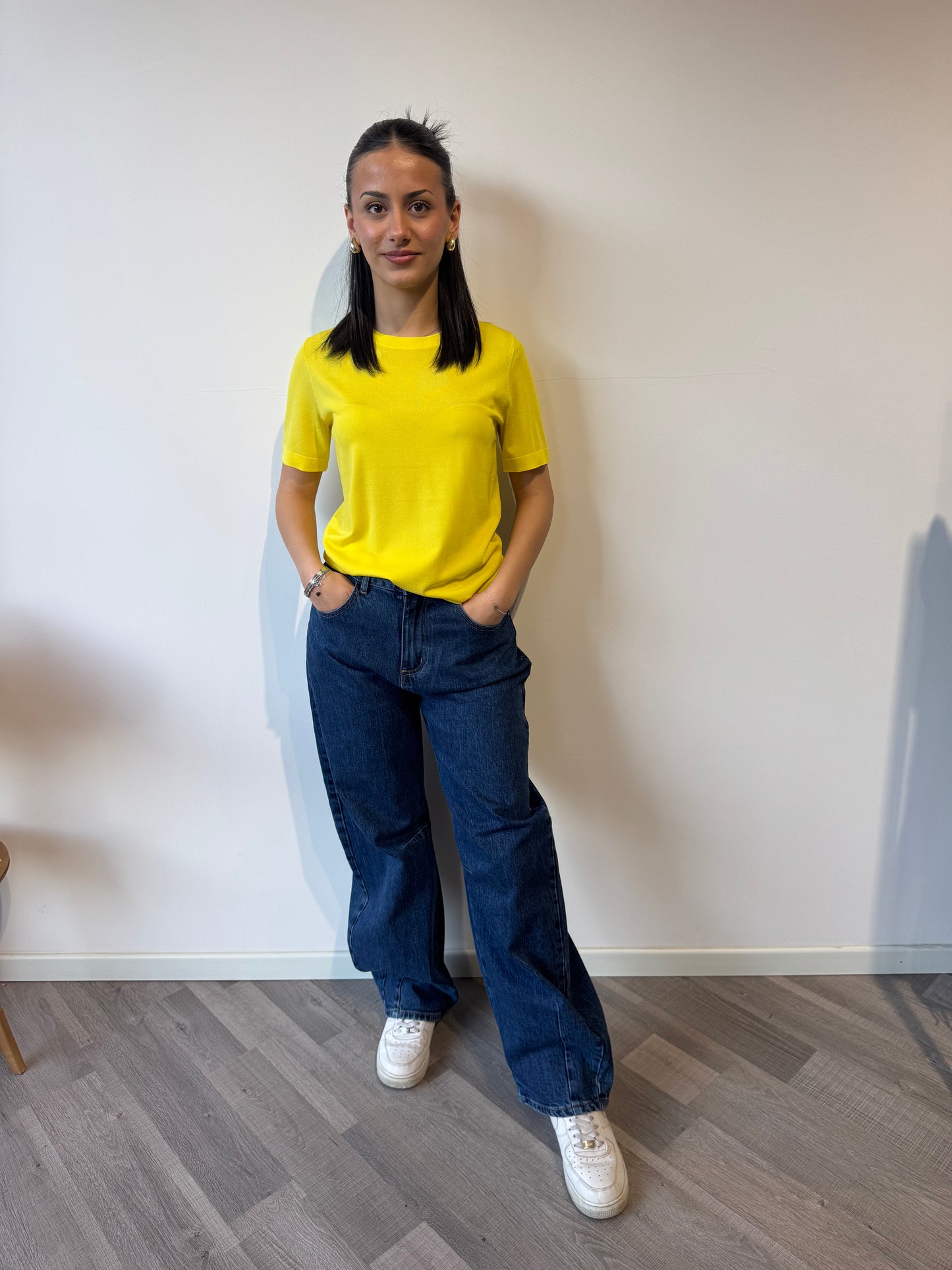 T-shirt viscosa yellow