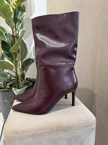 STIVALI PENELOPE IN ECOPELLE BORDEAUX