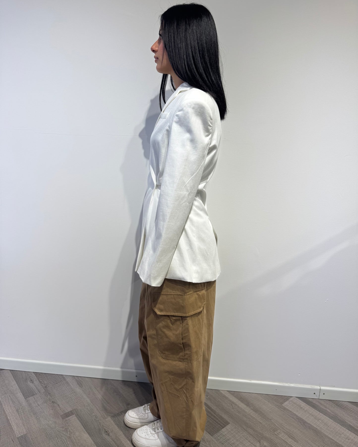 Blazer white 100% cotton